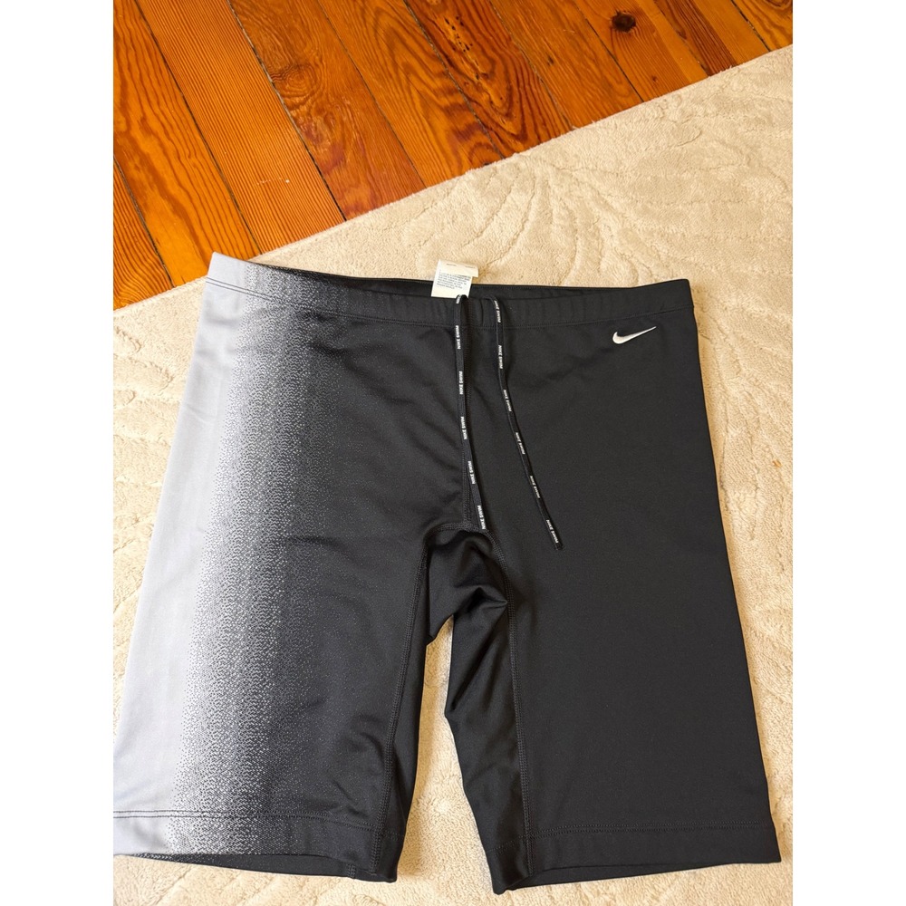 Nike Swim Mens Black Grey Gradient Jammer Swim Shorts NESS9052 Size 38